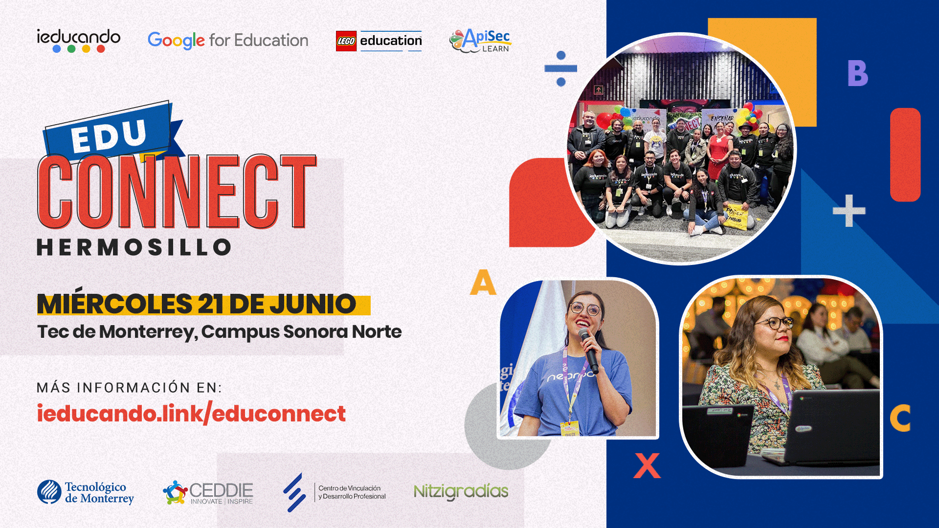 EduConnect Hermosillo, organizado por ieducando México en colaboración con el Tec de Monterrey Campus Sonora Norte